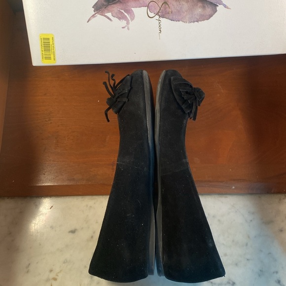 JESSICA SIMPSON "MADIAN" Black Suede Flats Size 6.5 - Picture 9 of 11